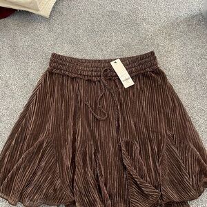 Miami Chocolate Brown Skater Skirt